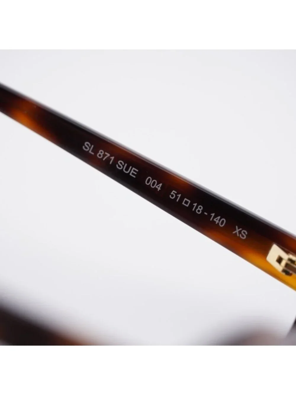 Saint Laurent SL871 SUE 004 Sunglasses Havana Rectangle Frame, Grey Lenses